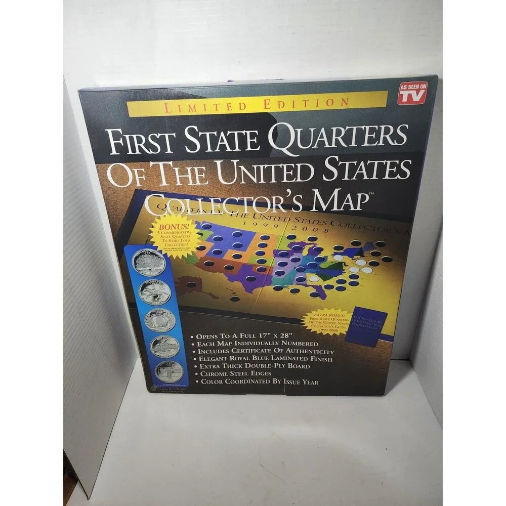 First State Quarters Collector’s Map - All 50 States